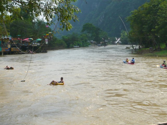 Vang Vieng riviere Vang Vieng riviere