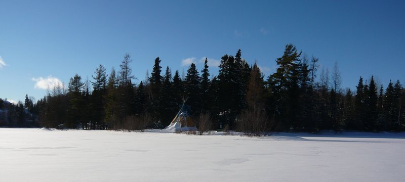 Lac gelé Québec activités de plein air en hiver